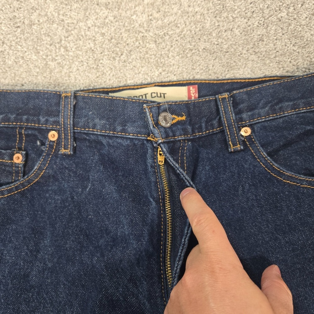 Levis 517 Boot Cut Jeans Men's 36x32 Blue 100% cotton Denim Vintage - Picture 5 of 11